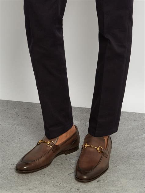 brown gucci loafers mens|gucci loafers men nordstrom.